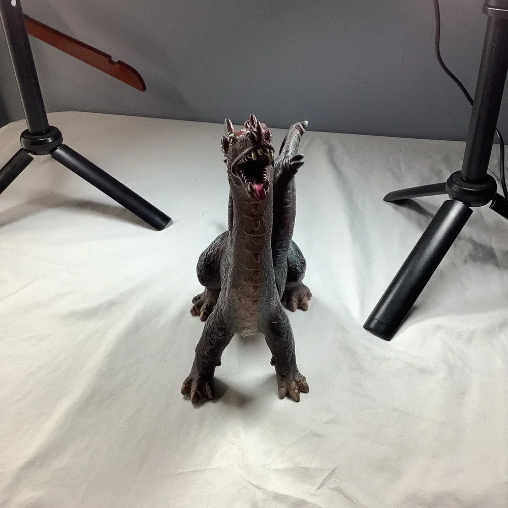 East Champ Inc Red Black Dragon Figure Mythical Fantasy Winged Beast Toy 12670